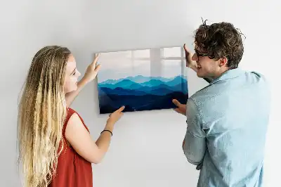 Magnetic marker board watercolor water design