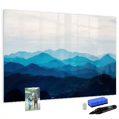 Magnetic marker board watercolor water design