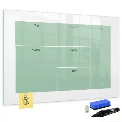 Magnetic marker board desk organizer