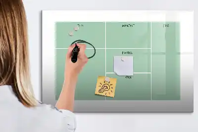 Magnetic marker board desk organizer