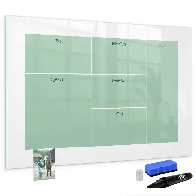 Magnetic marker board desk organizer