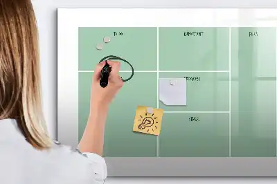 Magnetic marker board desk organizer