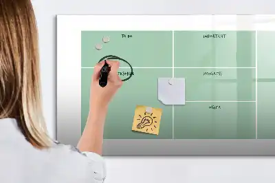 Magnetic marker board desk organizer