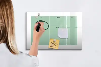 Magnetic marker board desk organizer