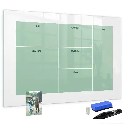 Magnetic marker board desk organizer
