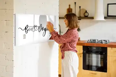 Magnetic marker board with Have a safe trip text