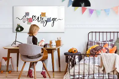 Magnetic marker board with Have a safe trip text