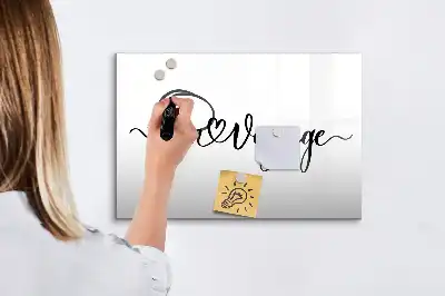 Magnetic marker board with Have a safe trip text