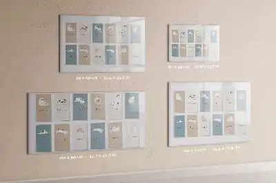 Magnetic marker board with cat calendar design