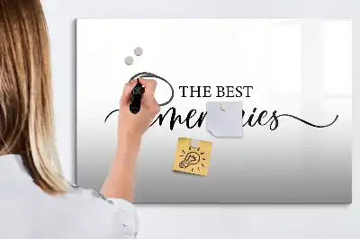 Magnetic marker board memories design