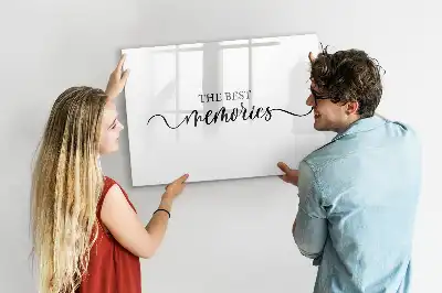 Magnetic marker board memories design