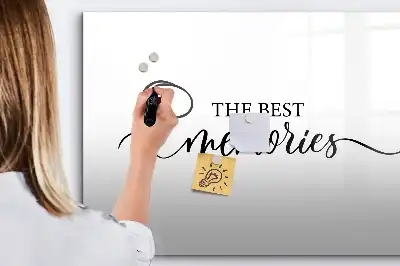 Magnetic marker board memories design
