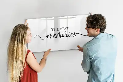Magnetic marker board memories design