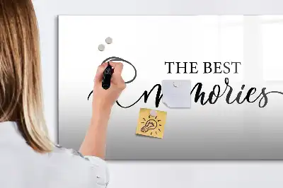 Magnetic marker board memories design
