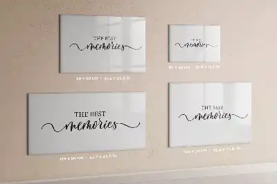 Magnetic marker board memories design