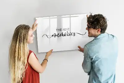 Magnetic marker board memories design