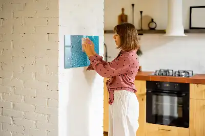 Magnetic marker board water drops design