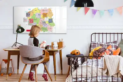 Magnetic marker board map of Poland