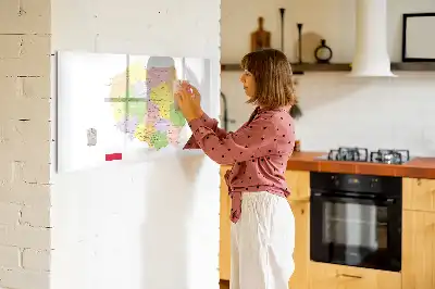 Magnetic glass dry erase board map of Poland