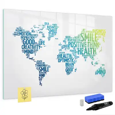 Magnetic marker board Nice words map