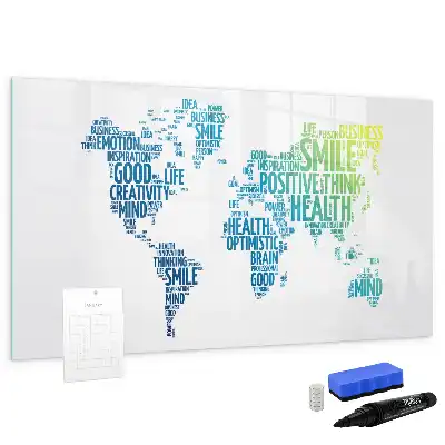 Magnetic marker board Nice words map