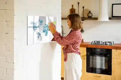 Magnetic marker board Nice words map