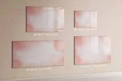 Magnetic marker board in pink marble