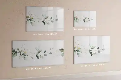 Magnetic glass dry erase board abstract list design