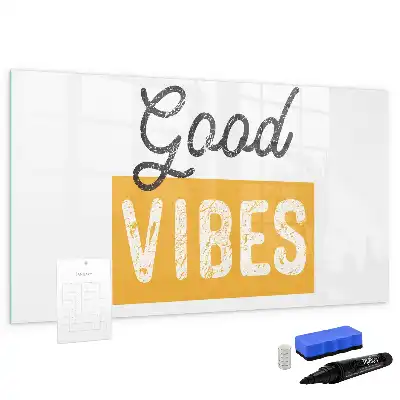 Magnetic marker board with an inspirational sentence