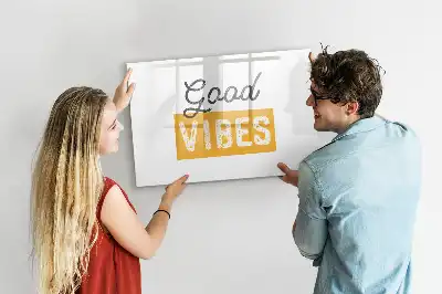 Magnetic marker board with an inspirational sentence