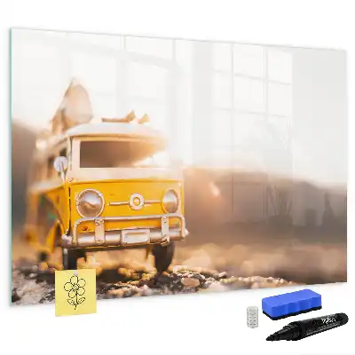 Magnetic marker board for road trip holidays