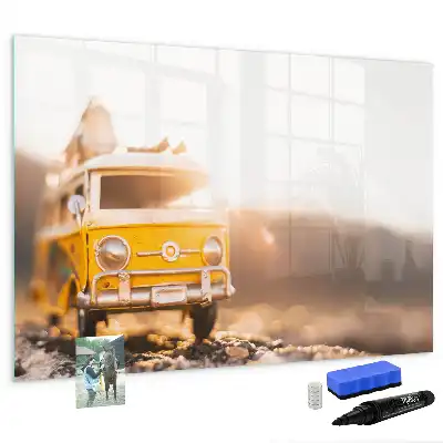 Magnetic marker board for road trip holidays