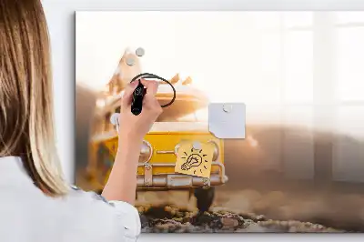 Magnetic marker board for road trip holidays
