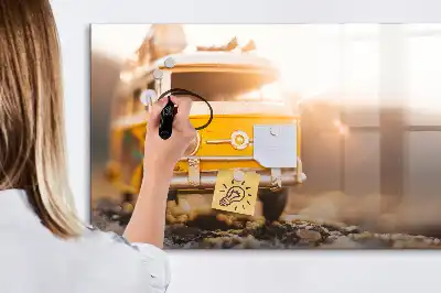 Magnetic marker board for road trip holidays