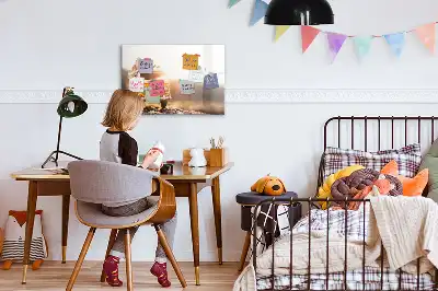 Magnetic marker board for road trip holidays