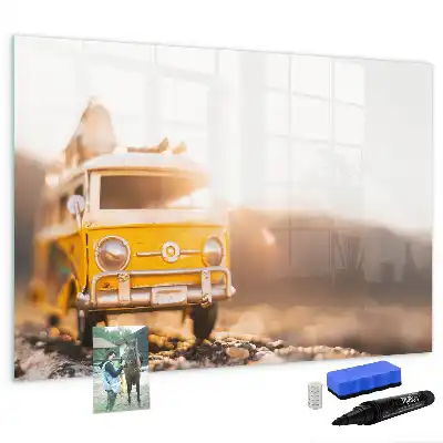 Magnetic marker board for road trip holidays