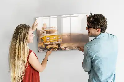 Magnetic marker board for road trip holidays
