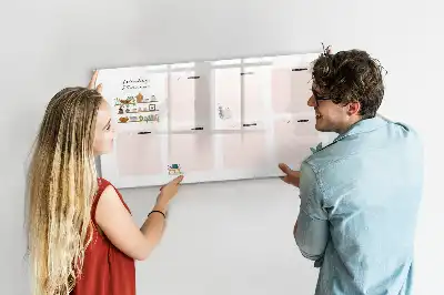 Magnetic weekly planner marker board 