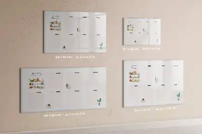 Magnetic weekly planner marker board 