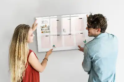 Magnetic weekly planner marker board 