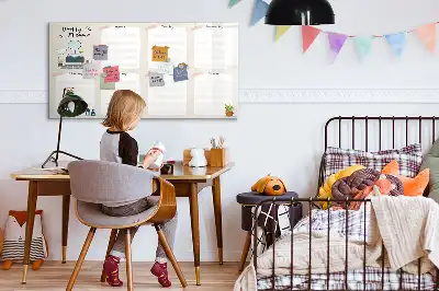 Weekly planner magnetic marker board