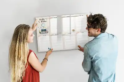 Weekly planner magnetic marker board