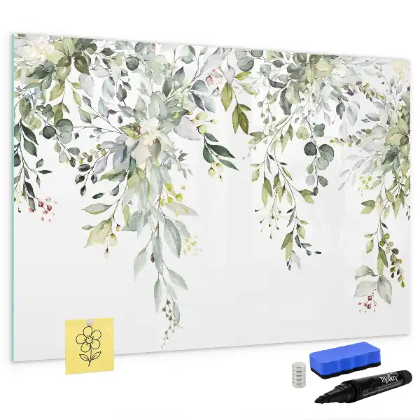 Magnetic marker board blooming nature design