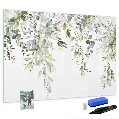 Magnetic marker board blooming nature design
