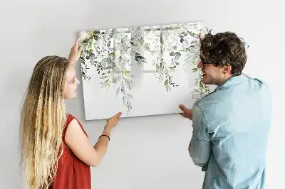 Magnetic marker board blooming nature design