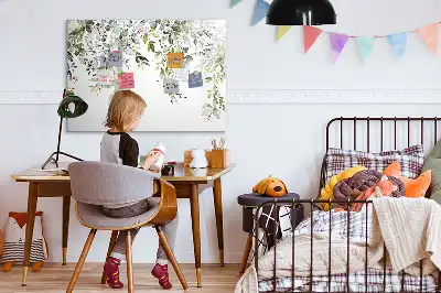 Magnetic marker board blooming nature design