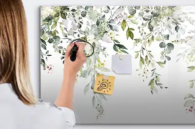 Magnetic marker board blooming nature design