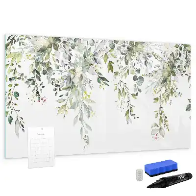 Magnetic marker board blooming nature design