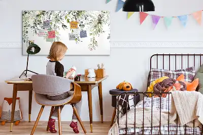 Magnetic marker board blooming nature design