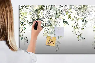 Magnetic marker board blooming nature design